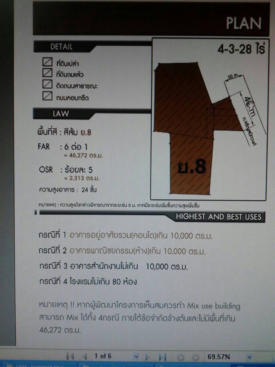 ขายที่ดินติดถนนจรัลสนิทวงศ์ 4-3-28 ไร่ ตรว.ละ 225,000 บาท หน้า 48 m. ทำเลดี พื้นที่สวย เหมาะลงทุนทำคอนโด โรงแรม ห้างเล็กๆ ใกล้รถไฟฟ้าสองสถานี