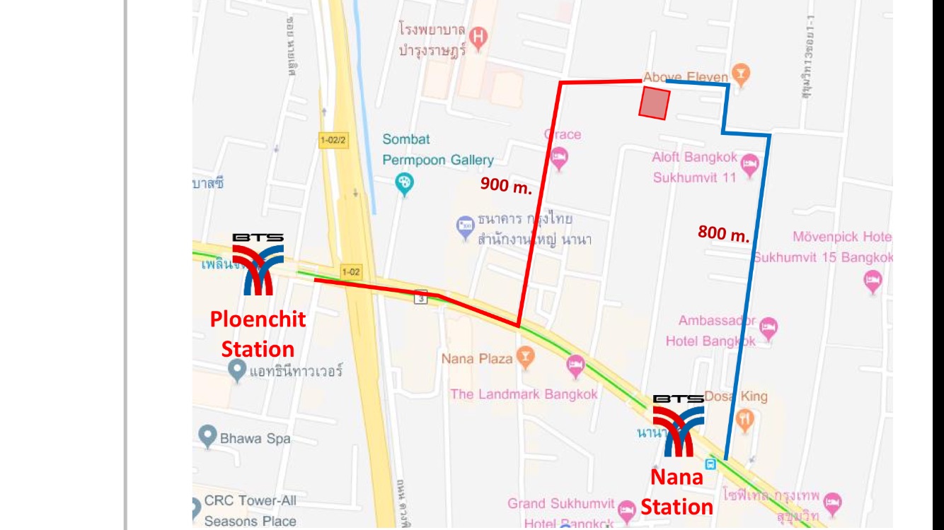 ขายที่ดินถนนสุขุมวิทซอย3 ในซอยนานา3 พร้อมสิ่งปลูกสร้าง 1-2-63 ไร่ ตรว.ละ 1 ล้าน หน้า 45 m. เหมาะทำออฟฟิต โรงแรม คอนโด ทำเลดี พื้นที่สวย ย่านธุรกิจ ใจกลางเมือง