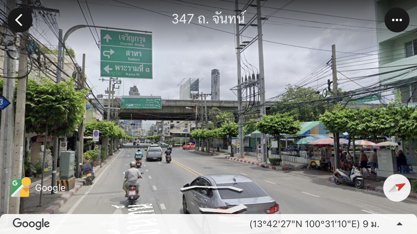 ขายที่ดินติดถนนจันทร์ หัวมุมสี่แยกเจริญราษฏร์ ถมแล้ว 1-0-77.3 ไร่ ตรว.ละ 530,000 บาท หน้ากว้าง 30x62  m. เหมาะทำคอนโดสูง ออฟฟิตให้เช่า โรงแรม ทำเลดี พื้นที่สวย ใจกลางเมือง 